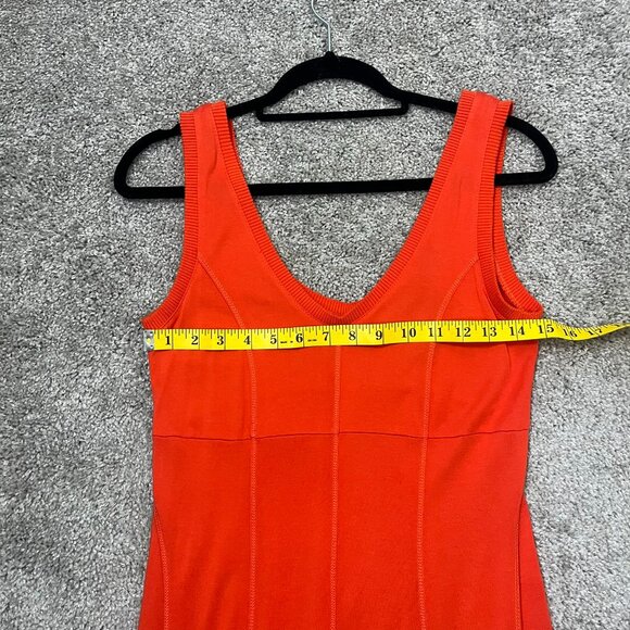 Anthropologie Maeve Red-orange Abroad Midi Length Sleeveless Trumpet Skirt Dress - Picture 13 of 14